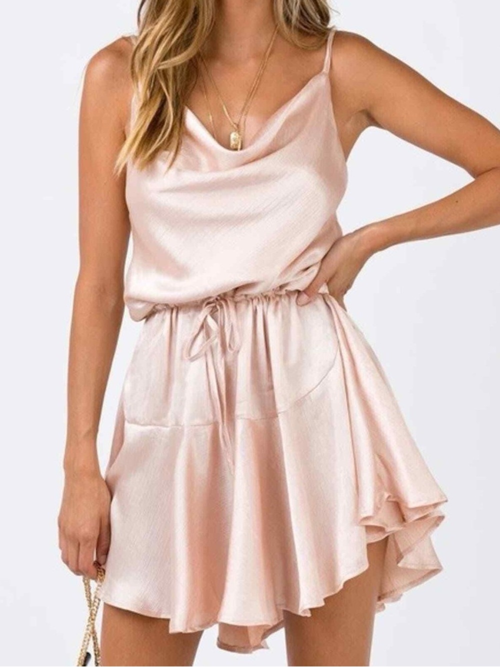 Princess Polly Lia Mini Dress Champagne